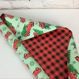 Yankee Candle Red Truck/Buffalo Check Christmas Gift Wrapping Paper 2 Rolls